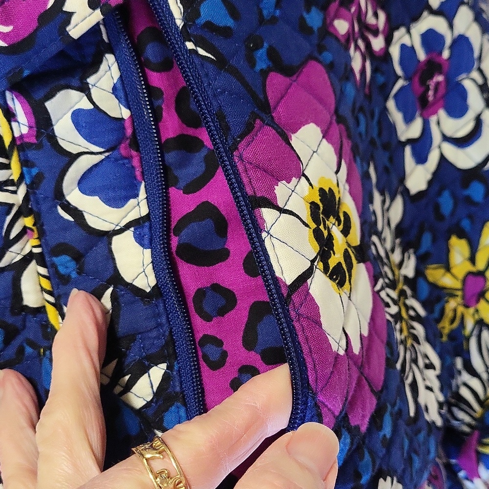 Vera Bradley African Violet Floral Print Bag pack/Laptop Bag - Picture 5 of 16